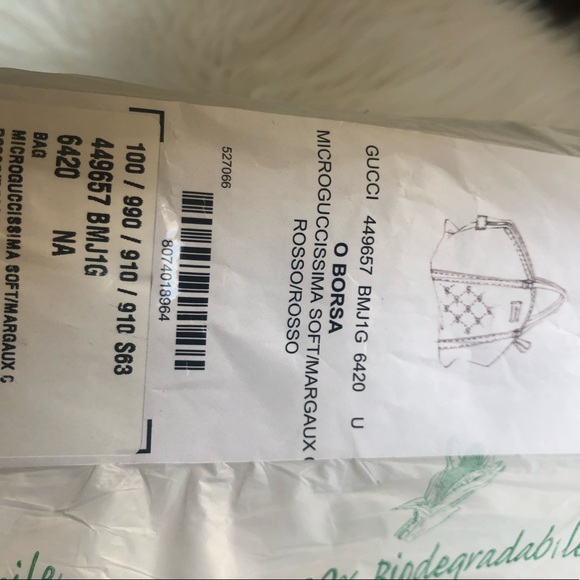 GUCCI Microguccissima Large Red Leather Satchel - Picture 10 of 12